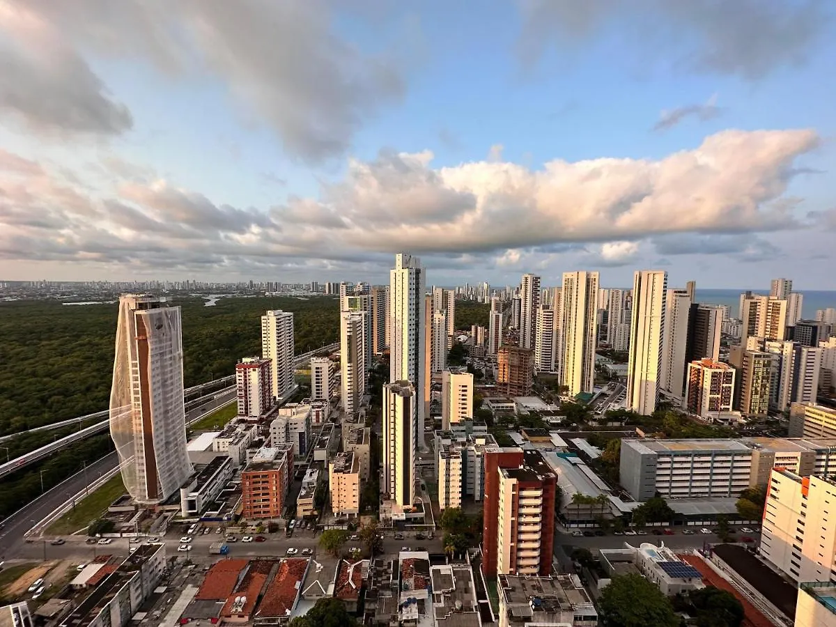 Beach Class Recife Boa Viagem Flat Andar Alto البرازيل